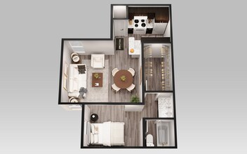  Upgraded- 0 Bedroom 1 Bath 361 floor plan